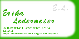 erika ledermeier business card